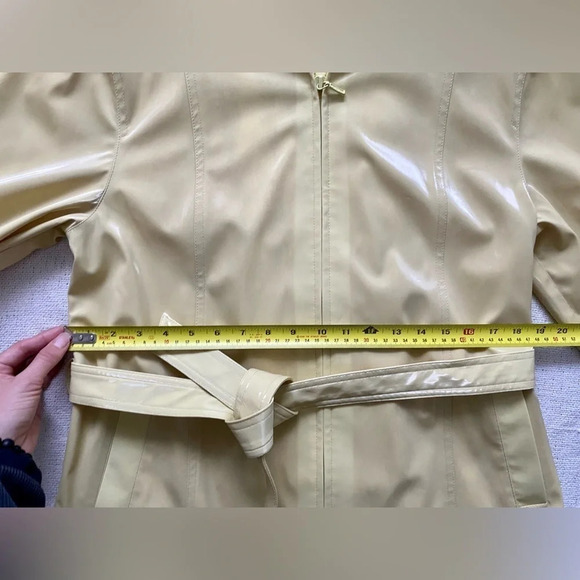 Yellow Nuage Rain Jacket with Belt - Picture 8 of 14